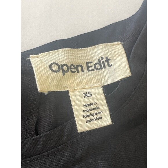 Open Edit Off The Shoulder Black Long Sleeve‎ Top Size XS New With Tags - Picture 6 of 8